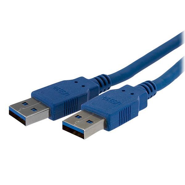 StarTech.com USB3SAA6, 1,83 m, USB A, USB A, Mâle/Mâle, Bleu