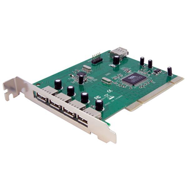 StarTech.com 7 Port PCI USB Card Adapter - PCI to USB 2.0 Controller Adapter