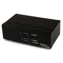 StarTech.com 2 Port VGA Auto Switch, VGA, VGA, HD15, Black, 250 MHz, 182 mm