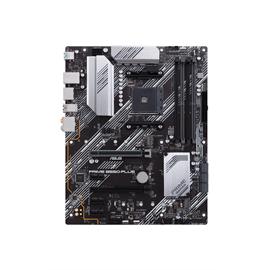 ASUS AMD B550 (Ryzen AM4) ATX motherboard with dual M.2, PCIe 4.0, 1 Gb Ethernet, DisplayPort/HDMI, SATA 6 Gbps, USB 3.2 Gen 2 Type-A and Type-C, and Aura Sync RGB headers support PRIME B550-PLUS