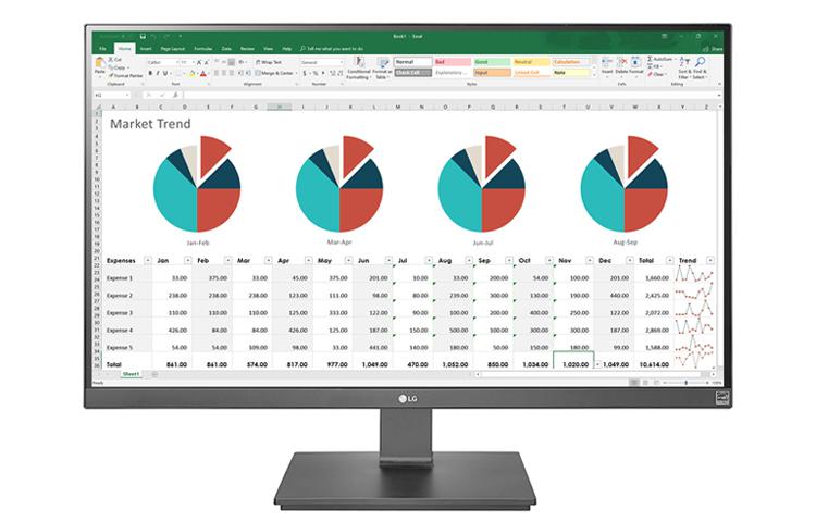 LG 27BK67U-B, 68.6 cm (27&quot;), 3840 x 2160 pixels, 4K Ultra HD, LED, 5 ms, Black