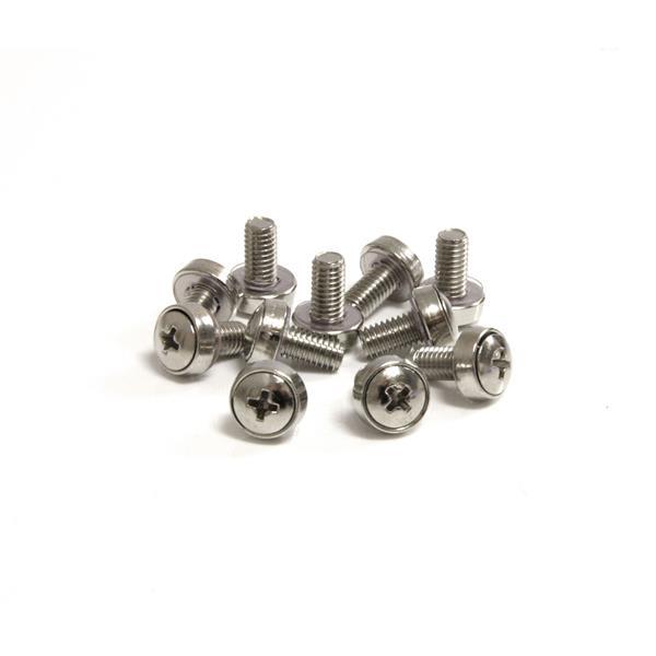 StarTech.com 50 Pkg M6 Mounting Screws for Server Rack Cabinet (CABSCREWSM6)