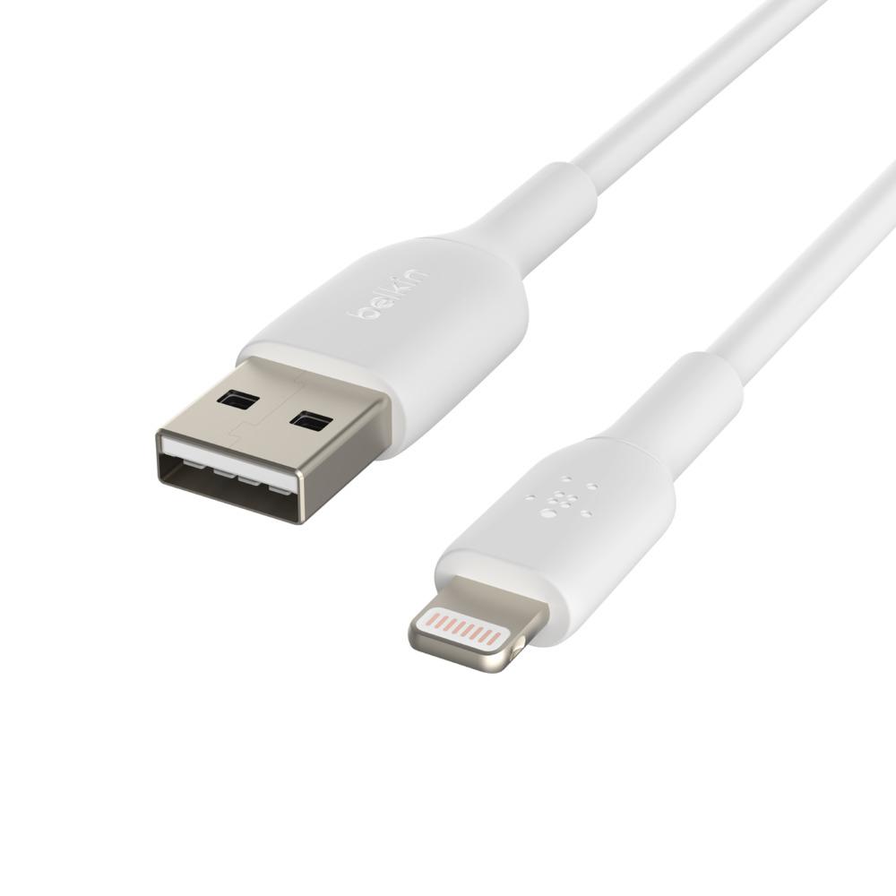 Belkin Lightning/USB-A, 2m, Blanc (CAA001BT2MWH)