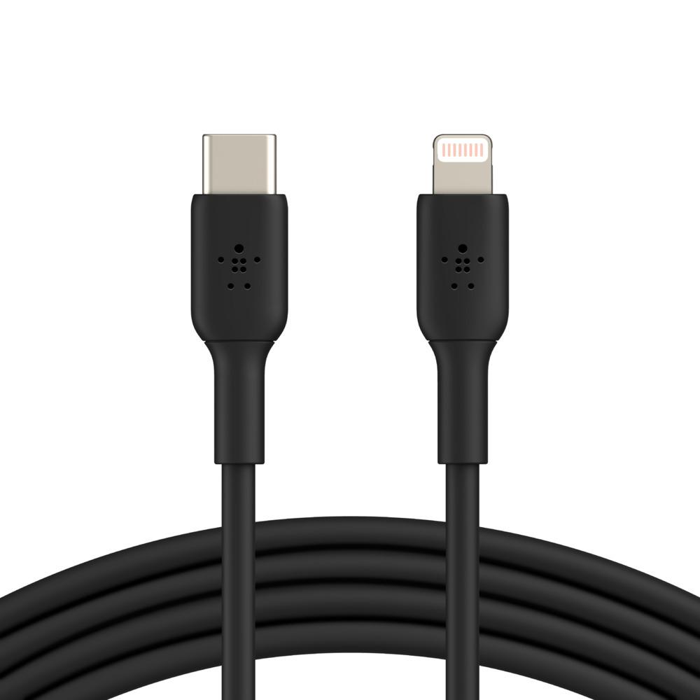 Belkin 1 m, USB-C to Lightning, Black (CAA003BT1MBK)