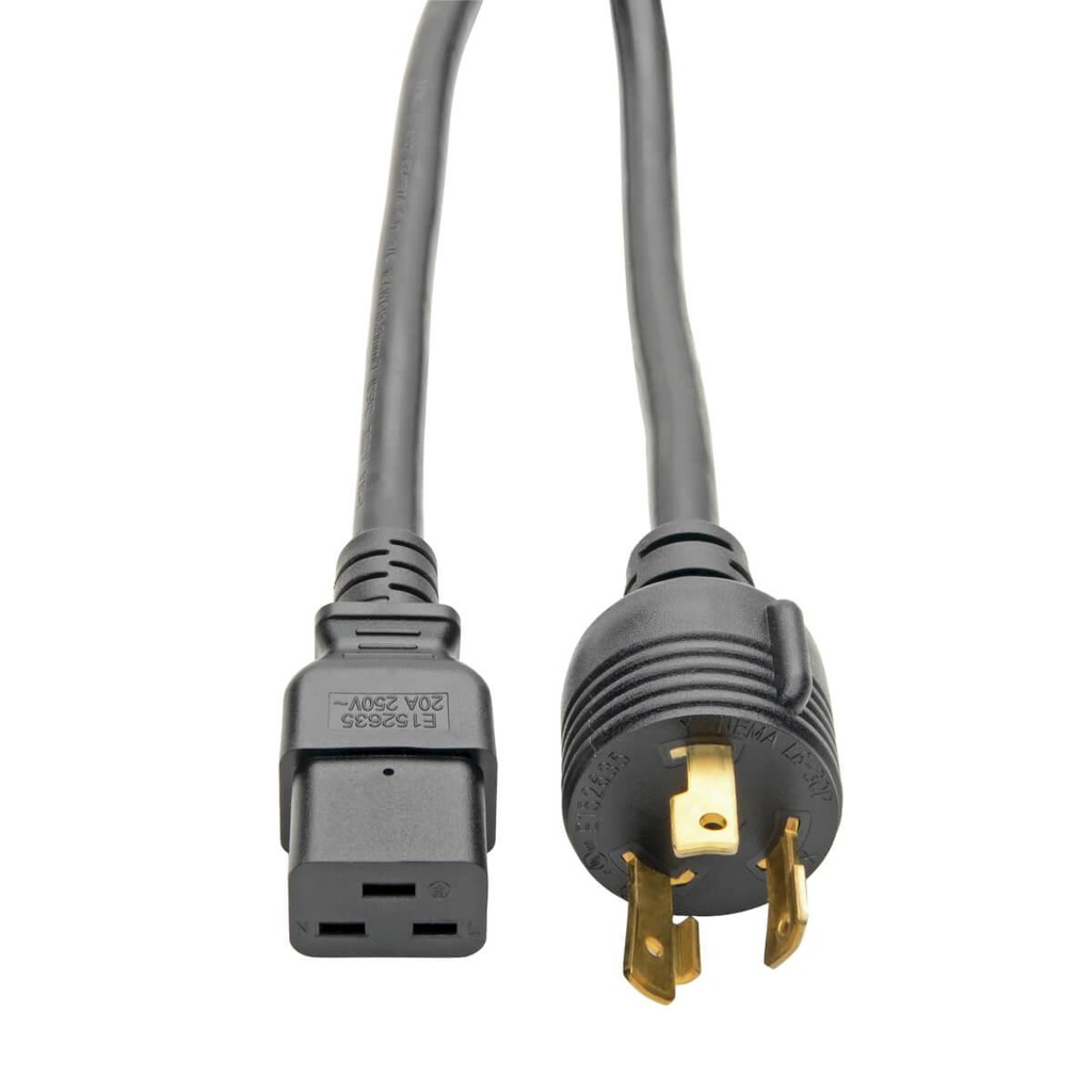 Tripp Lite P040-012-P30, 3,7 m, NEMA L6-30P, Coupleur C19, 100 - 250 V, 20 A