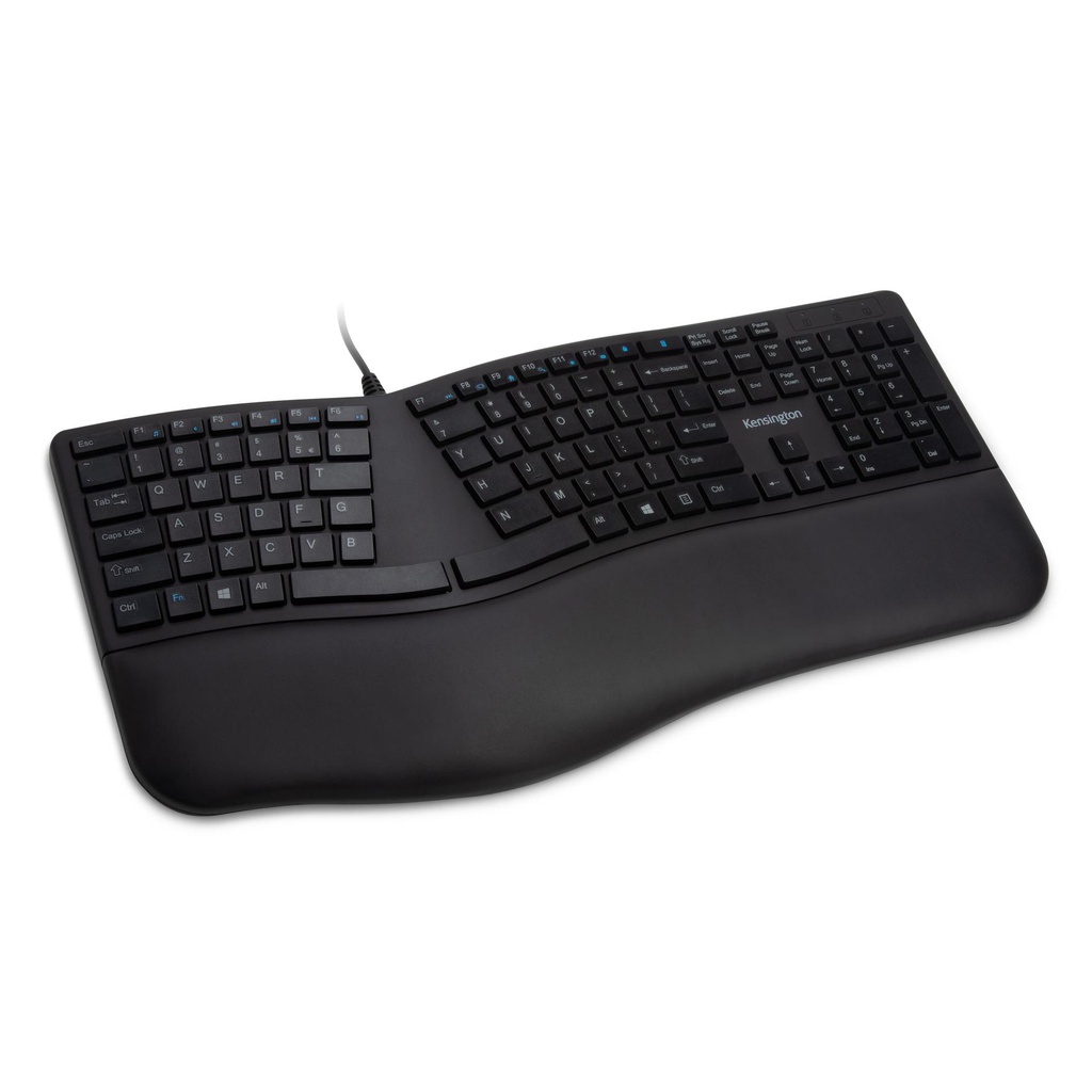 Kensington Pro Fit® Ergo Wired Keyboard (K75400US)