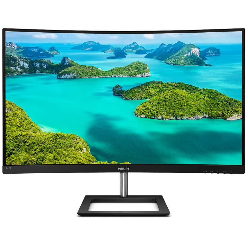 Philips E Line Full HD Curved LCD display (322E1C)
