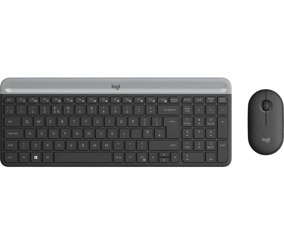 Logitech Slim Wireless Keyboard and Mouse Combo MK470 (920-009437)
