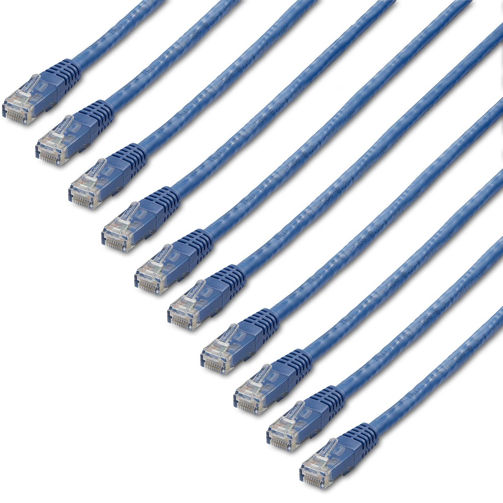 StarTech.com C6PATCH3BL10PK, 0,9 m, Cat6, U/UTP (UTP), RJ-45, RJ-45