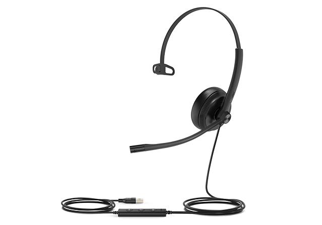 Yealink Mono, 93 dB SPL, 32Ω, USB, UC, Leather ear cushions (UH34 MONO UC)