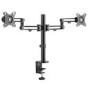 Tripp Lite Dual-Monitor Flex-Arm Desktop Clamp for 13” to 27” Displays