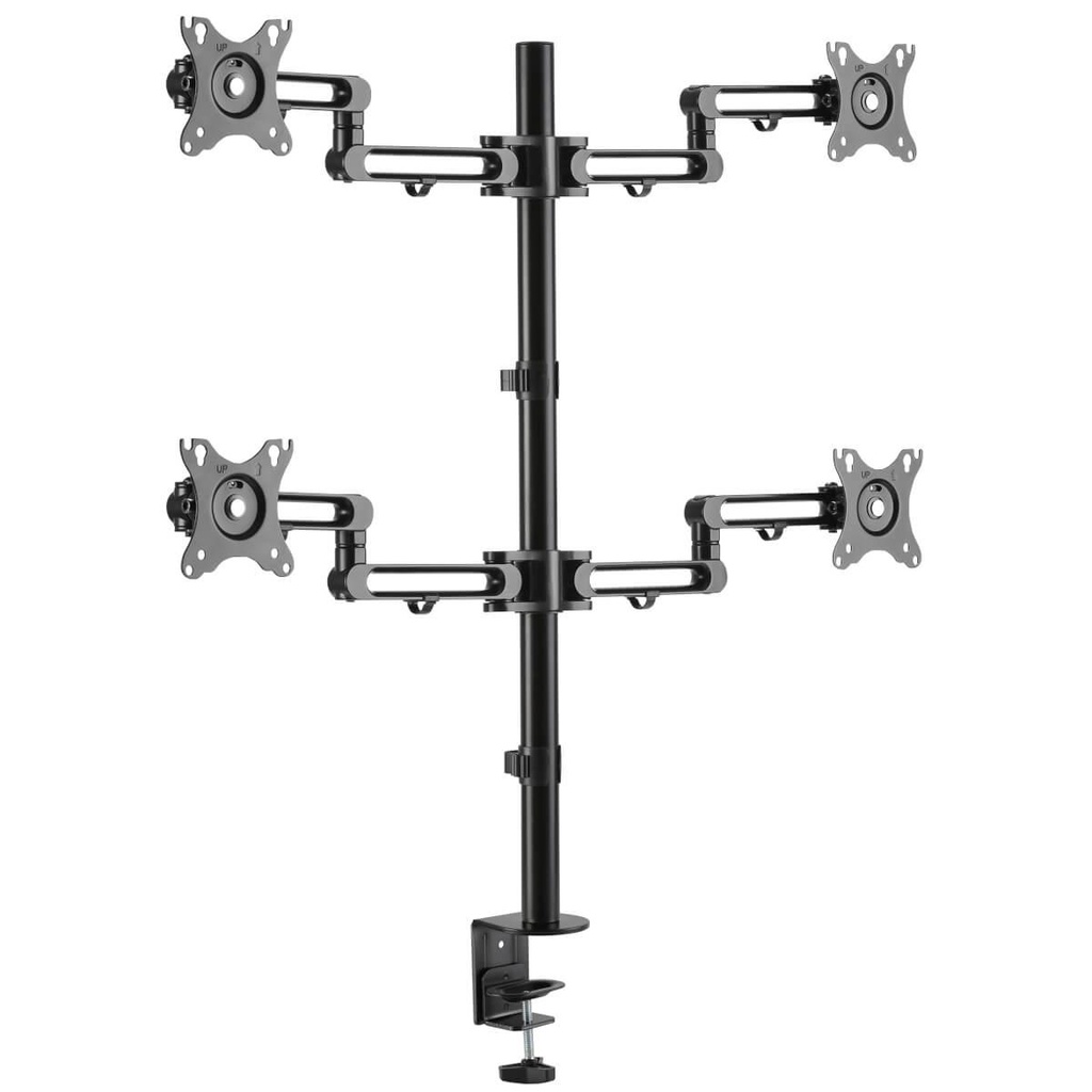 Tripp Lite Quad-Monitor Flex-Arm Desktop Clamp for 13” to 27” Displays