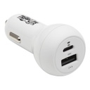 Tripp Lite U280-C02-30W-K, Auto, Allume-cigare, 9 V, Blanc