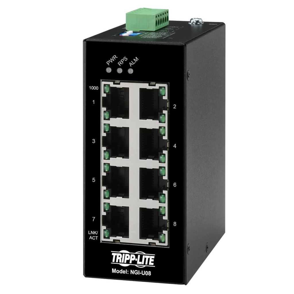 Tripp Lite NGI-U08, Non-géré, Gigabit Ethernet (10/100/1000), Full duplex