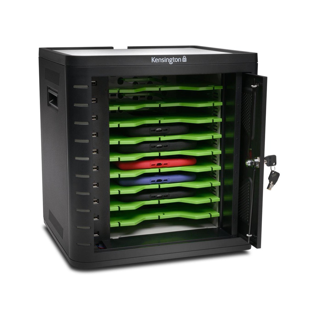 Kensington Charge &amp; Sync Cabinet, Universal Tablet, Black (K67862AM)