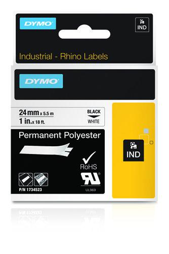 DYMO IND Permanent Polyester, 24mm x 5.5m (1734523)