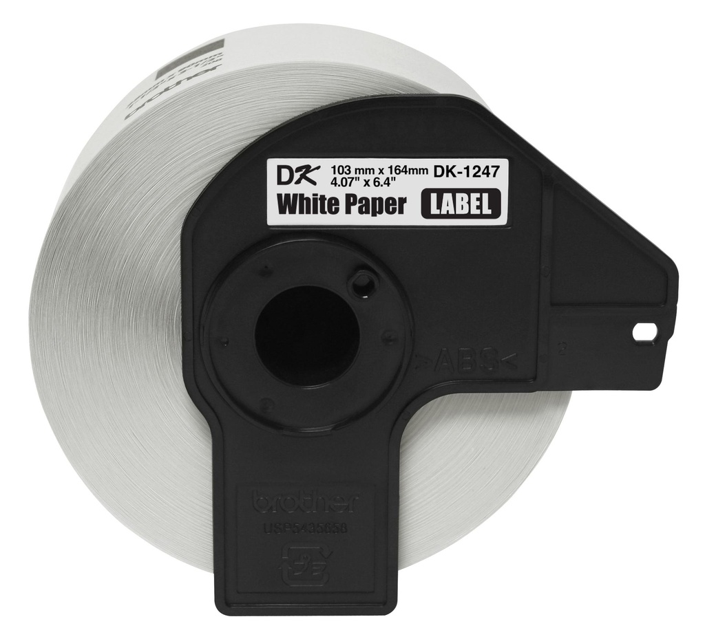 Brother Large Shipping Labels 180 Labels, 103 mm x 164 mm (DK1247)