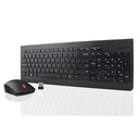 Lenovo Essential wireless combo keyboard &amp; mouse, French-Canadian, Black