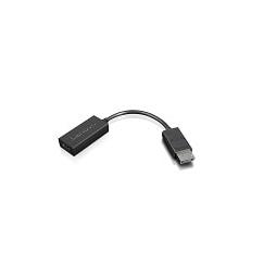 Lenovo DisplayPort - HDMI, M/F, HDMI 2.0b, Black. 0.225 m (4X90R61023)