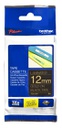 Brother Gold on Black Laminated Tape 12mm x 8m (TZE334)