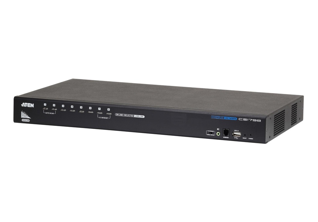 ATEN Commutateur KVM HDMI/audio USB 8 ports (CS1798)