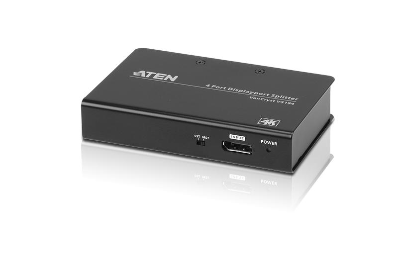 ATEN 2 ports DisplayPort, Vcc, 0,3 kg, HBR2 (VS192)