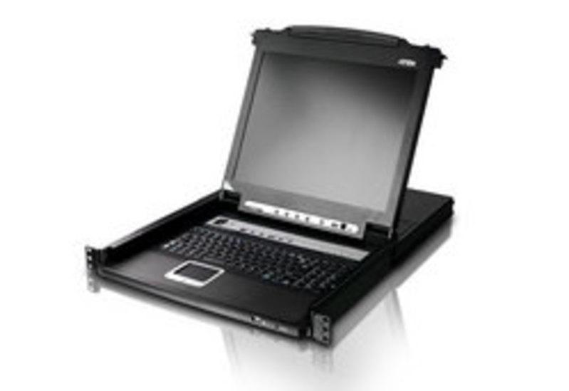 ATEN CL5708N, 1280 x 1024 pixels, Grille de montage, 19,5 W, 1U, Noir
