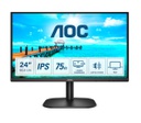AOC B2 24B2XH, 60,5 cm (23.8&quot;), 1920 x 1080 pixels, Full HD, LED, 7 ms, Noir