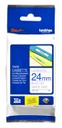 Brother Blue on White Laminated Tape 24mm x 8m (TZE253)