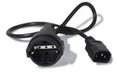 APC C14 - CEE 7/7 Schuko, 10A, 0.6m (AP9880)