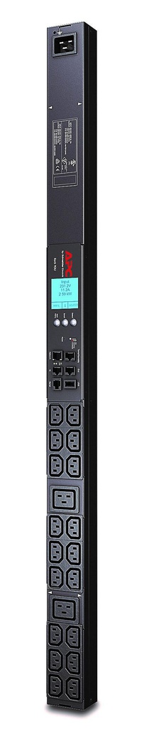 APC Rack PDU 2G, Metered, ZeroU, 20A/208V, 16A/230V, (18) C13 &amp; (2) C19 (AP8858)