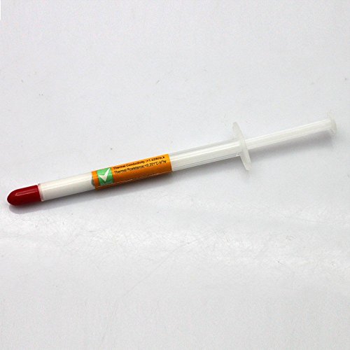White Syringe Silicone Thermal Grease Heatsink Compound Paste CPU GPU VGA 1g