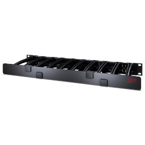 APC Horizontal Cable Manager, 1U x 6" Deep, Single-Sided with Cover (AR8612)