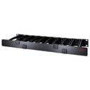 APC AR8612, Panneau de gestion de câbles, Noir, 1U, TAA, REACH, 483 mm, 16,6 cm