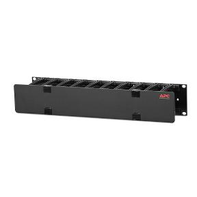 APC Horizontal Cable Manager, 2U x 4&quot; Deep, Single-Sided with Cover (AR8600A)