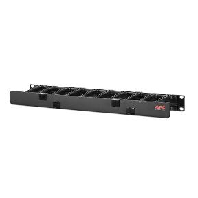 APC Horizontal Cable Manager, 1U x 4&quot; Deep, Single-Sided with Cover (AR8602A)