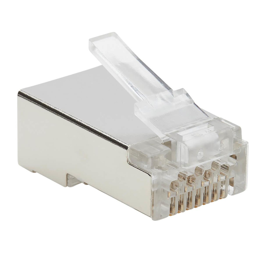 Tripp Lite Fiche modulaire Cat6 RJ45 Pass-Through FTP, paquet de 100