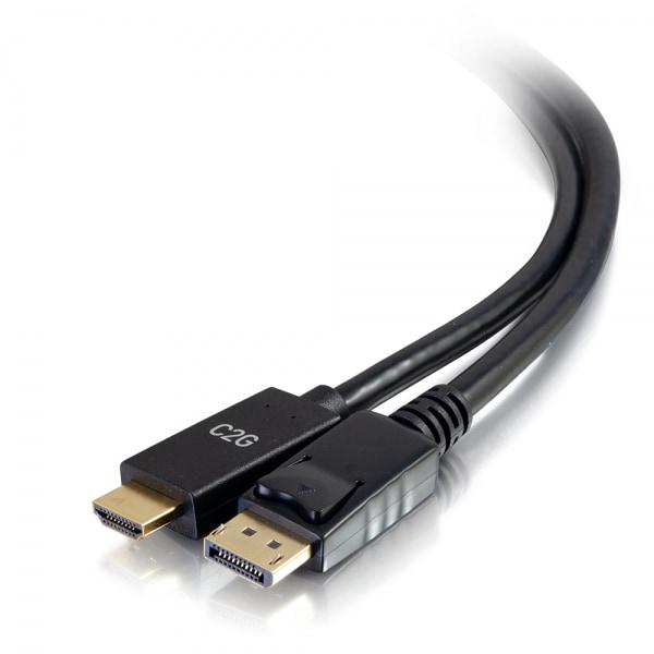 C2G 54433, 1,8 m, DisplayPort, HDMI, Mâle, Mâle, 3840 x 2160 pixels