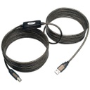 Tripp Lite USB 2.0 A to B Active Repeater Cable (M/M), 25 ft. (7.62 m)