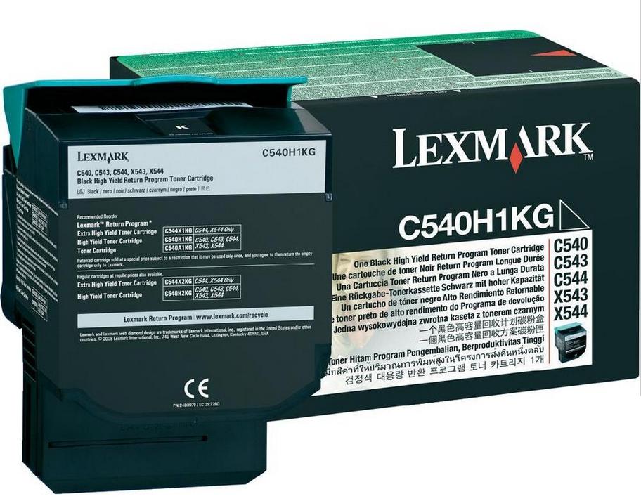 Lexmark C540H1KG, 2500 pages, Noir, 1 pièce(s)