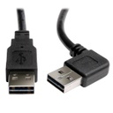Tripp Lite UR020-003-RA, 0,91 m, USB A, USB A, USB 2.0, Mâle/Mâle, Noir