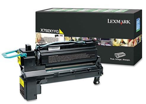 Lexmark X792 Cartouche Return Programme Jaune, 20K (X792X1YG)