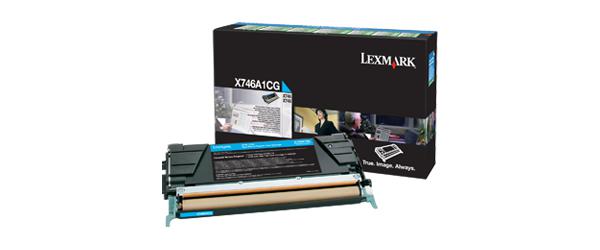 Lexmark X746A1CG - Cyan, 7000 Pages, Black