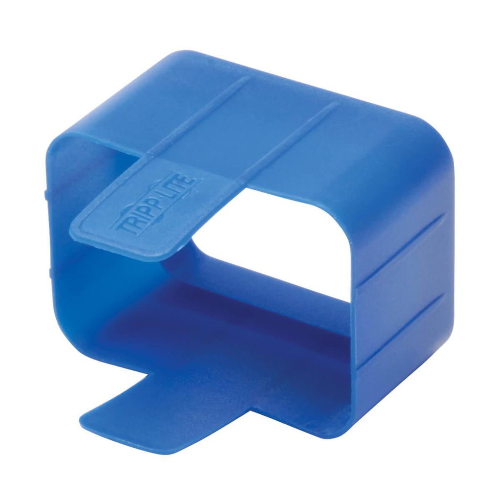 Tripp Lite Plug-Lock Inserts (C20 power cord to C19 outlet), Blue, 100 pack