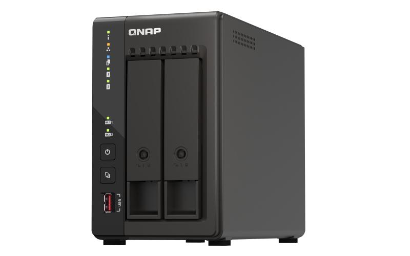 QNAP TS-253E, NAS, Tower, Intel® Celeron®, J6412, Black (TS-253E-8G-US)