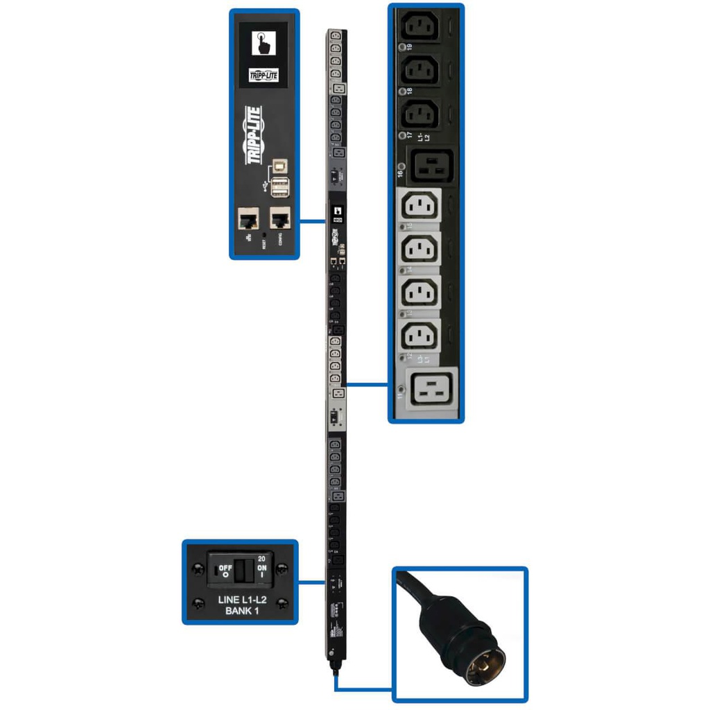 Unité de distribution électrique (PDU) Tripp Lite PDU3EVS6L2130