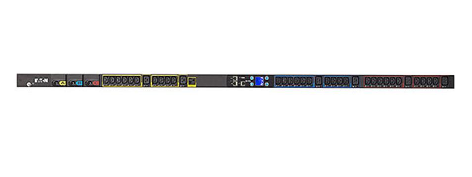 Eaton EMI100-10, Monitored, 38U-A, Vertical, Black, LCD, 24 AC outlet(s)