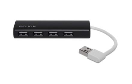 Belkin 4-Port Ultra-Slim Travel Hub (F4U042BT)