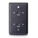 C2G 2xHDMI, 70x115mm, 126g, Black (39879)