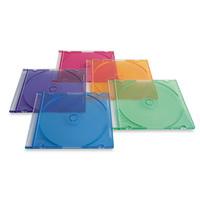 Verbatim CD/DVD Color Slim Jewel Cases, Assorted, 50 pk (94178)